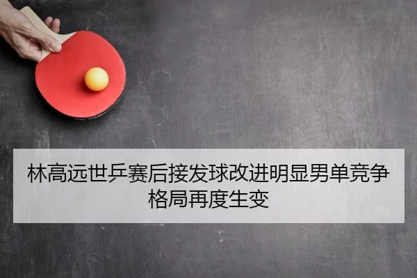 林高远世乒赛后接发球改进明显男单竞争格局再度生变